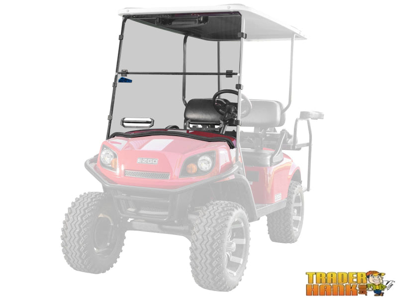 Corsa Blue E-Z-GO Express S Flip Down Windshield | UTV Accessories - Free shipping