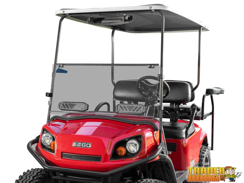 Corsa Blue E-Z-GO Express S Flip Down Windshield | UTV Accessories - Free shipping