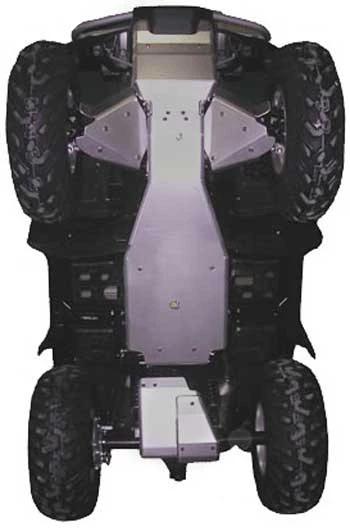 Honda TRX520 FourTrax Foreman (Solid Axle) Ricochet 5 - Piece Complete Aluminum Skid Plate Set | ATV Skidplates - Free shipping