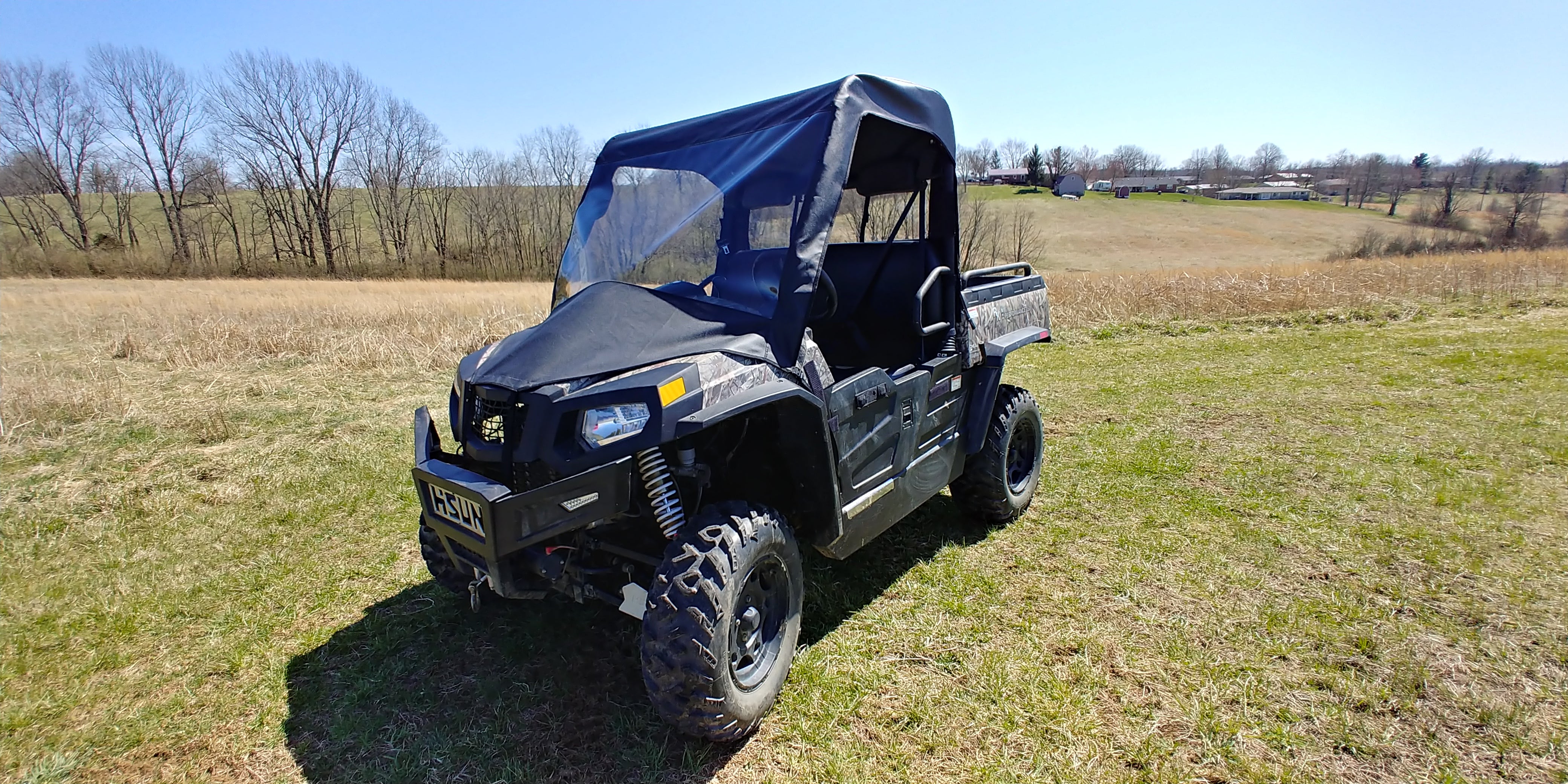 HiSun 500/700 - Full Cab Enclosure w/Vinyl Windshield (Half Doors)