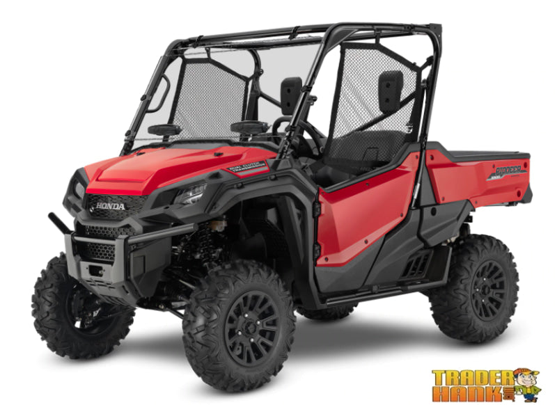 Honda Pioneer 1000 and 1000-5 Full Front Windshield Dual Vented Rapid Release- Hard Coated