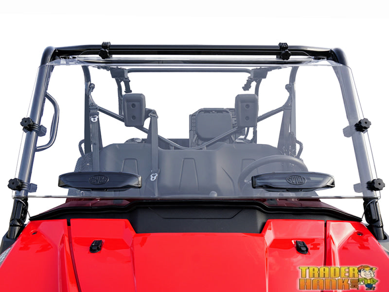 Honda Pioneer 1000 and 1000-5 Full Front Windshield Dual Vented Rapid Release- Hard Coated