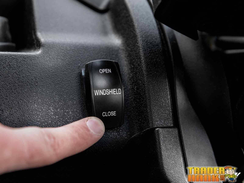 Honda Pioneer 1000 and 1000-5 MaxDrive Power Flip Windshield | Free shipping