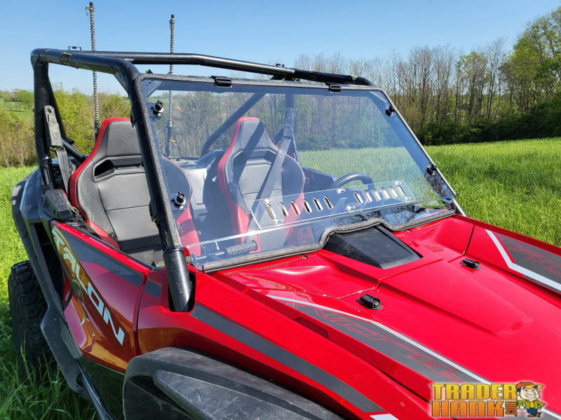 Honda Talon 2-Seater - 1 Pc Windshield w/Vent Clamp and Hard Coat Options | UTV Accessories - Free shipping