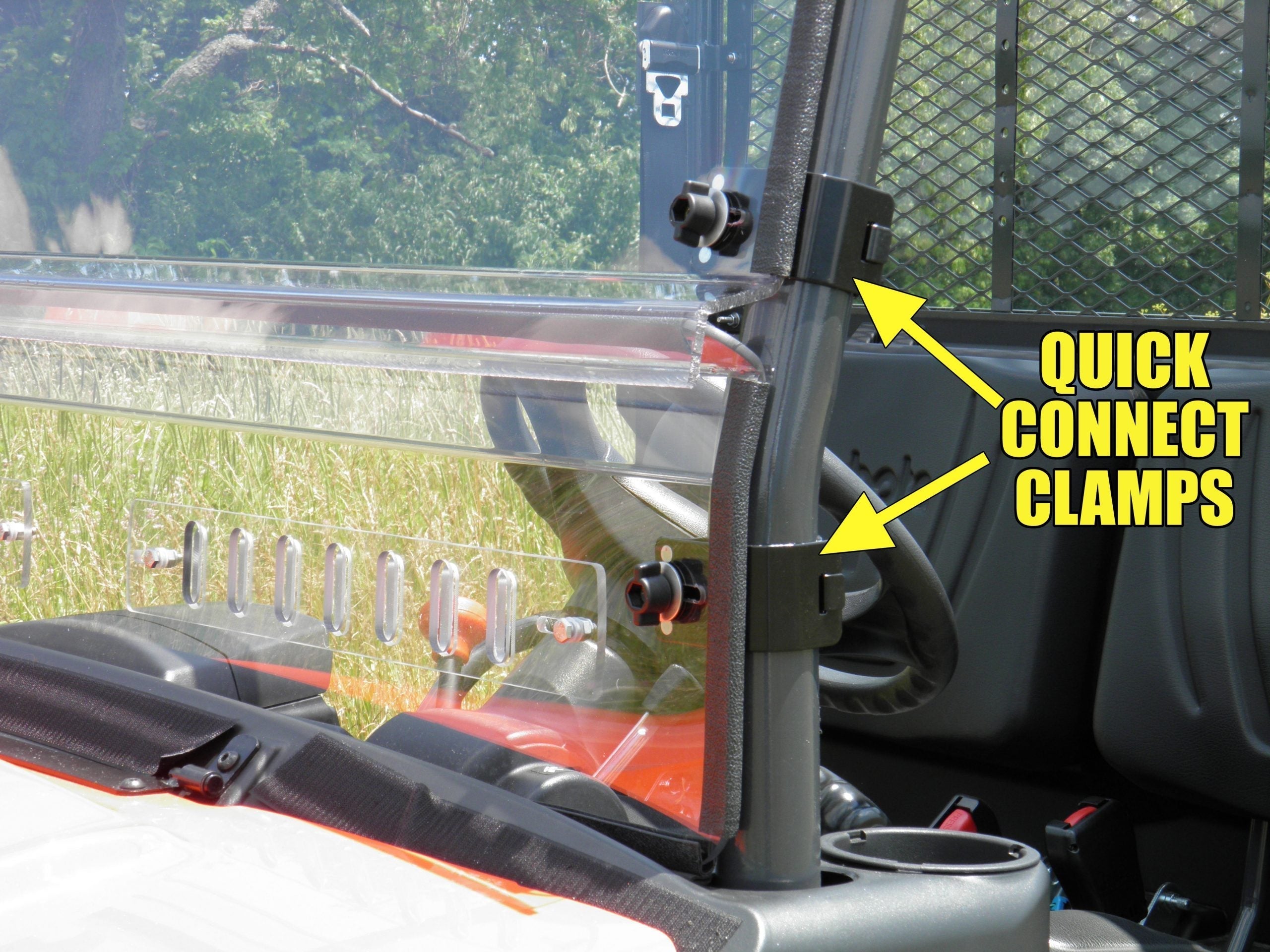 Intimidator GC1K 6-Seater - 1 Pc Windshield with Vent, Clamp, and Hard Coat Options