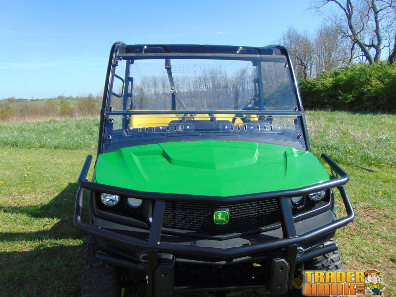 John Deere Gator 835/865 - 2 Pc Lexan Windshield w/Vent and Hard Coat Options | UTV Accessories - Free shipping
