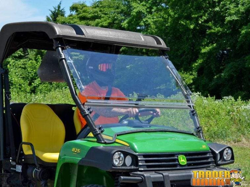 John Deere Gator Scratch Resistant Flip Windshield | SUPER ATV WINDSHIELDS - Free Shipping