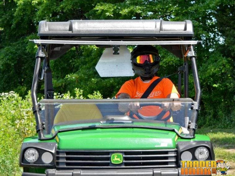 John Deere Gator Scratch Resistant Flip Windshield | SUPER ATV WINDSHIELDS - Free Shipping