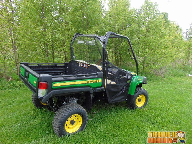 John Deere Gator XUV 4-Seater - Lexan Back Panel w/Clamp Vent and ABS Lower Panel Options | UTV Accessories - Free shipping