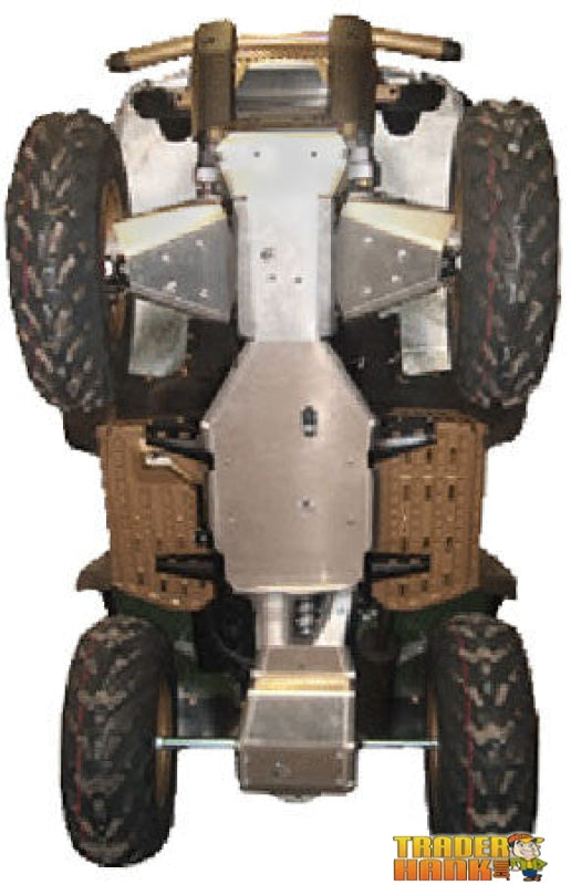 Kawasaki Brute Force 650 Solid Axle Ricochet 4 - Piece Complete Aluminum Skid Plate Set | ATV Skidplates - Free shipping
