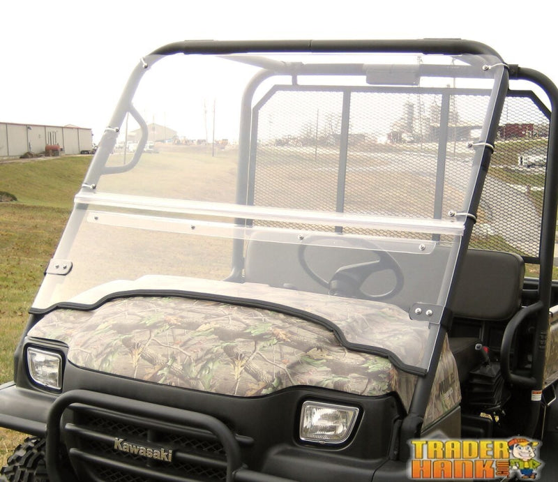 Kawasaki Mule 3010 Trans Folding Hard Windshield | Utv Accessories - Free Shipping