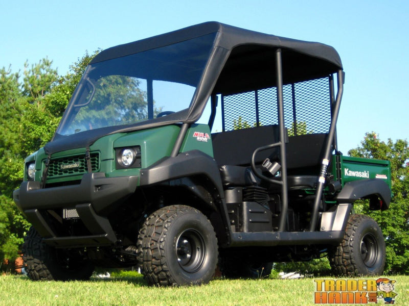 Kawasaki Mule 4010 Trans Vinyl Windshield Top Combo | Utv Accessories - Free Shipping