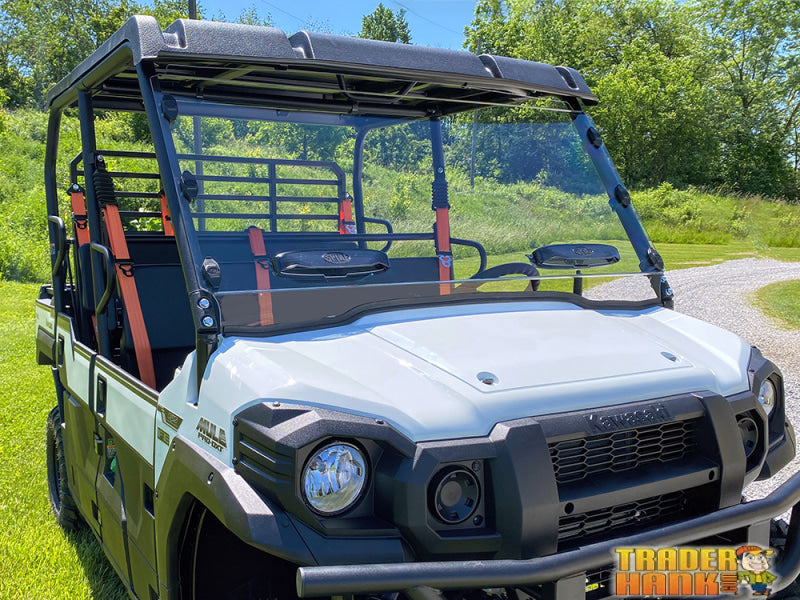 Kawasaki Mule PRO-FX and FX/T Windshield W/Comfort Flow Vents-Hard Coated | Free shipping