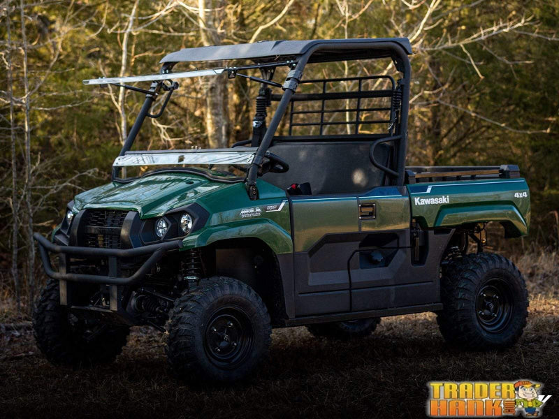 Kawasaki MULE PRO-MX Scratch-Resistant Flip Windshield | SUPER ATV WINDSHIELDS - Free Shipping