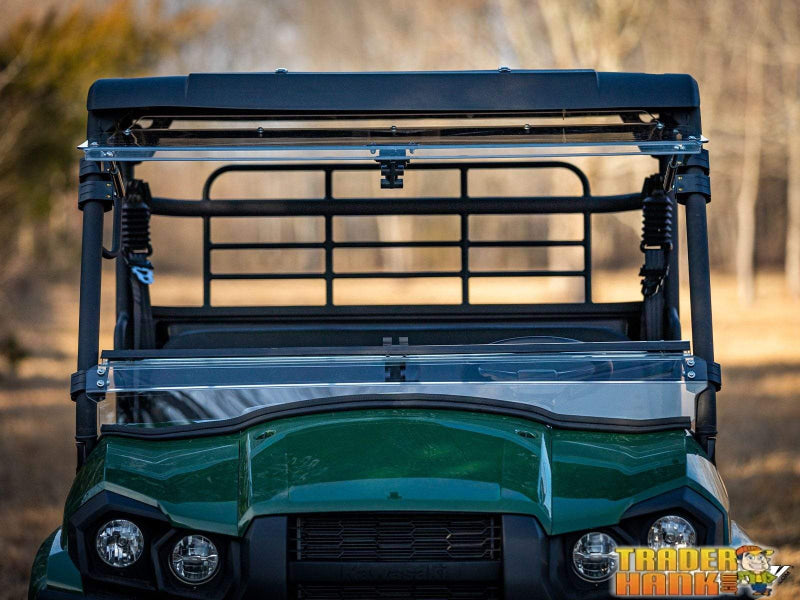 Kawasaki MULE PRO-MX Scratch-Resistant Flip Windshield | SUPER ATV WINDSHIELDS - Free Shipping