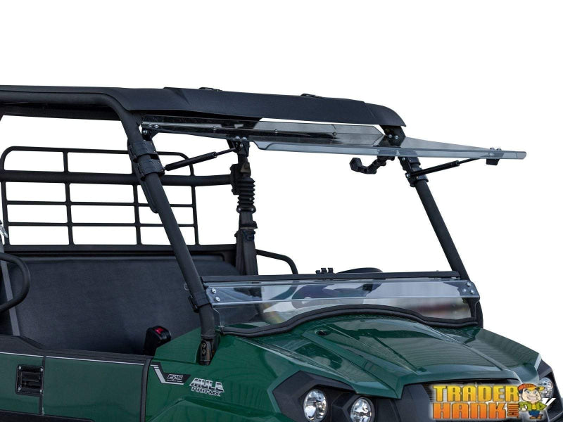 Kawasaki MULE PRO-MX Scratch-Resistant Flip Windshield | SUPER ATV WINDSHIELDS - Free Shipping