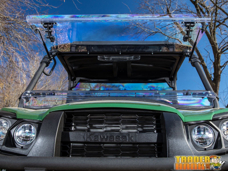 Kawasaki MULE PRO-MX Scratch-Resistant Flip Windshield | Free shipping