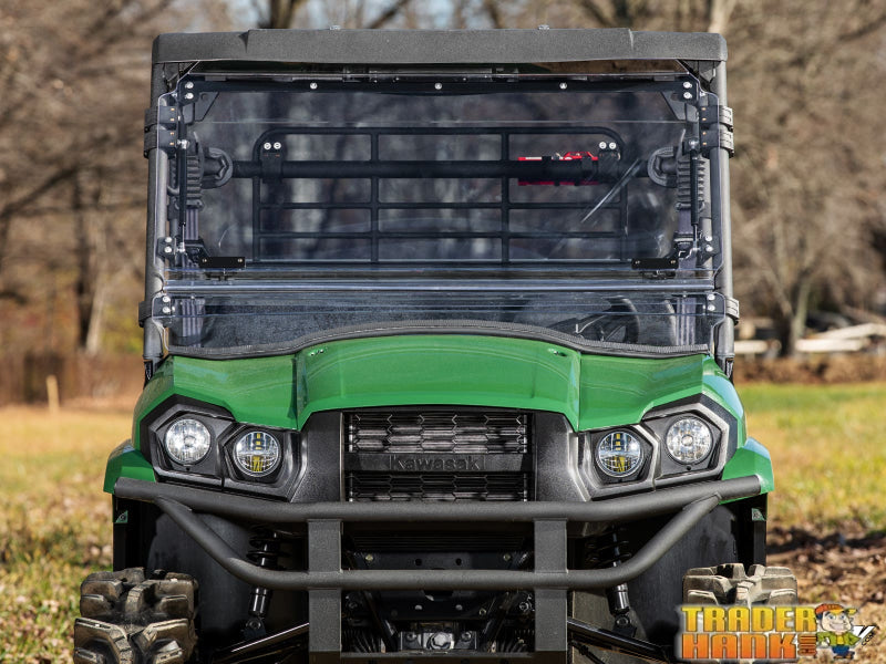 Kawasaki MULE PRO-MX Scratch-Resistant Flip Windshield | Free shipping
