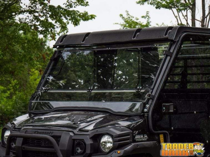 Kawasaki Mule Pro Scratch Resistant Flip Down Windshield | Free shipping