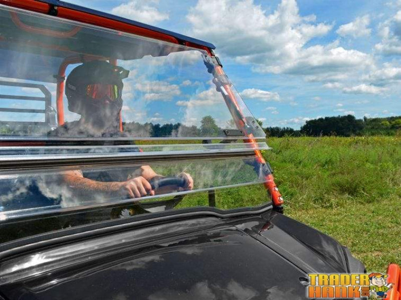 Kawasaki Mule Pro Scratch Resistant Flip Windshield | Free shipping