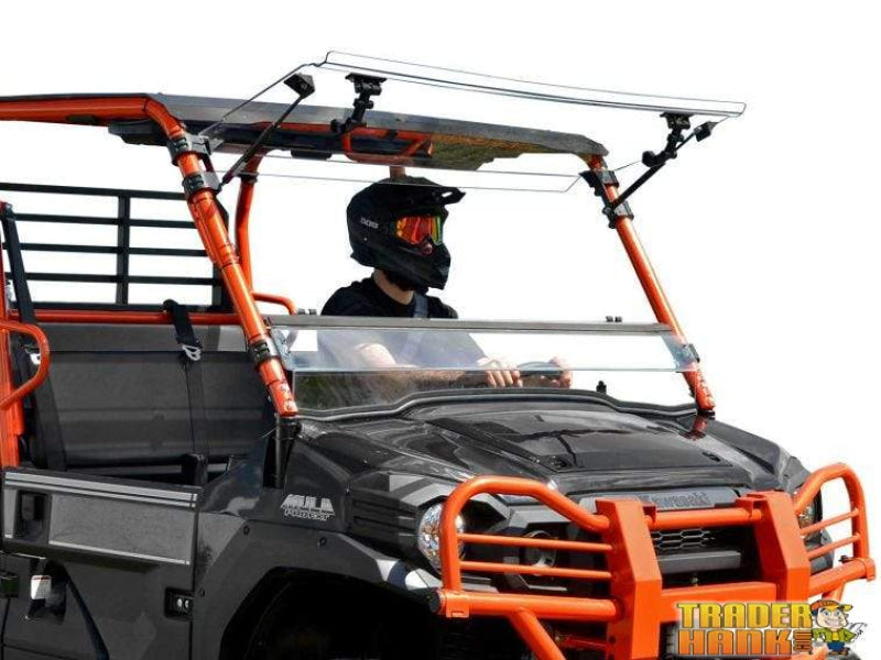 Kawasaki Mule Pro Scratch Resistant Flip Windshield | Free shipping