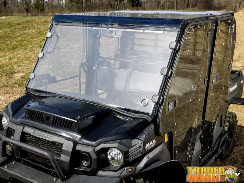 Kawasaki Mule Pro Scratch-Resistant Full Windshield | UTV Accessories - Free shipping