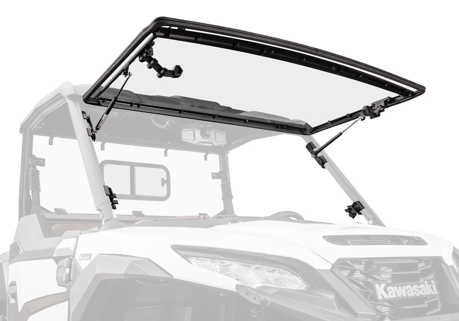 Kawasaki Ridge Scratch-Resistant Flip Windshield