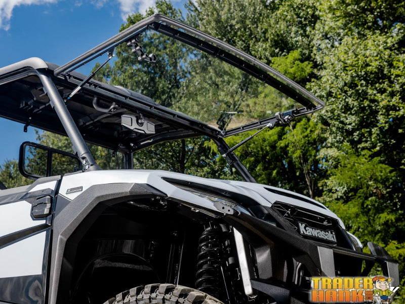 Kawasaki Ridge Scratch-Resistant Flip Windshield | Free shipping
