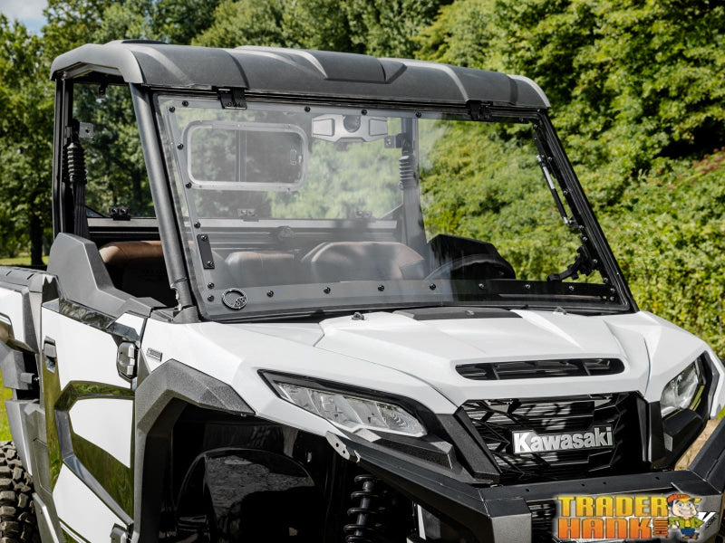Kawasaki Ridge Scratch-Resistant Flip Windshield | Free shipping