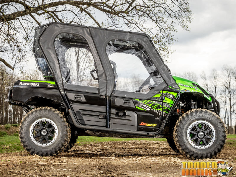 Kawasaki Teryx 4 Primal Soft Cab Enclosure Upper Doors | UTV Accessories - Free shipping
