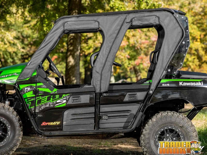 Kawasaki Teryx 4 Primal Soft Cab Enclosure Upper Doors | UTV Accessories - Free shipping