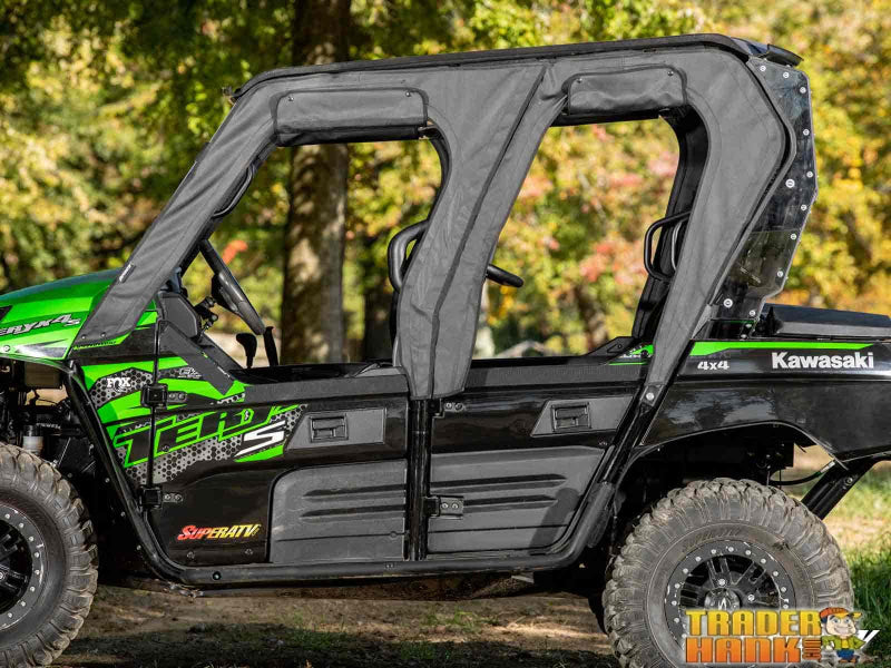Kawasaki Teryx 4 Primal Soft Cab Enclosure Upper Doors | UTV Accessories - Free shipping