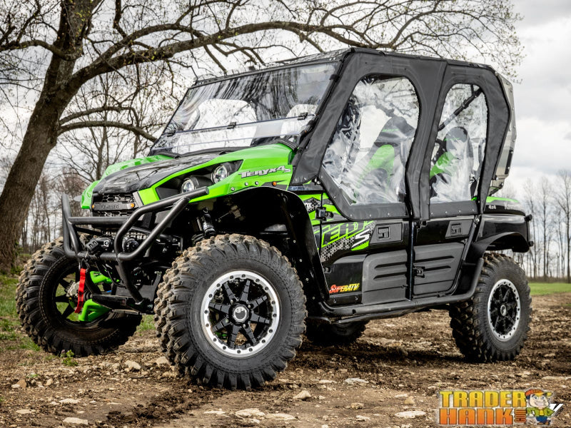 Kawasaki Teryx 4 Primal Soft Cab Enclosure Upper Doors | UTV Accessories - Free shipping