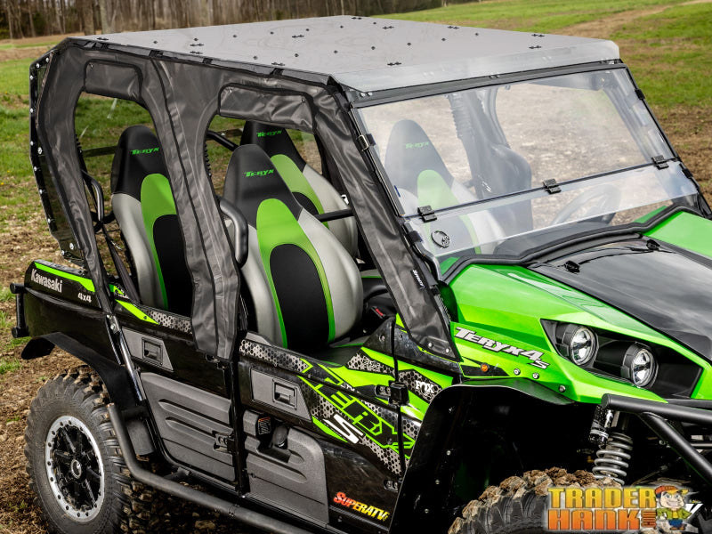 Kawasaki Teryx 4 Primal Soft Cab Enclosure Upper Doors | UTV Accessories - Free shipping