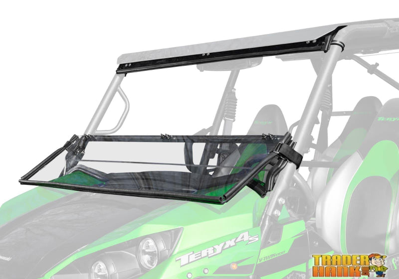 Kawasaki Teryx S Scratch-Resistant Flip Windshield | UTV Accessories - Free shipping