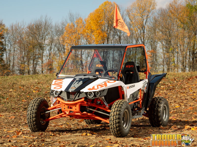Kayo S200 Scratch-Resistant Full Windshield | UTV Accessories - Free shipping