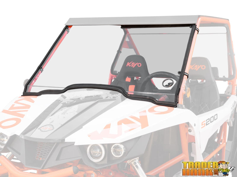 Kayo S200 Scratch-Resistant Full Windshield | UTV Accessories - Free shipping