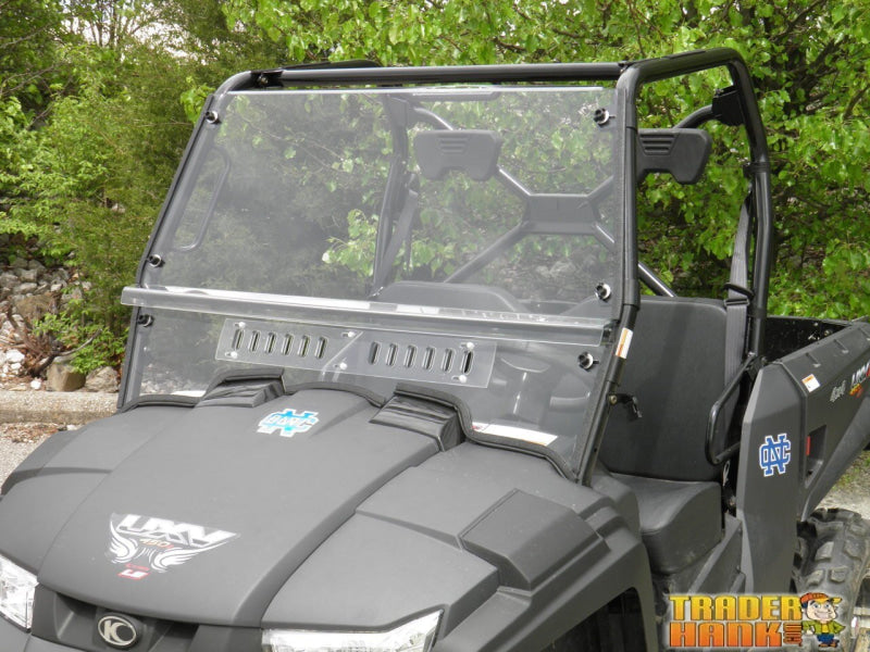 Kymco 450 - 2 Pc General-Purpose Windshield with Vent and Clamp Options | UTV Accessories - Free shipping