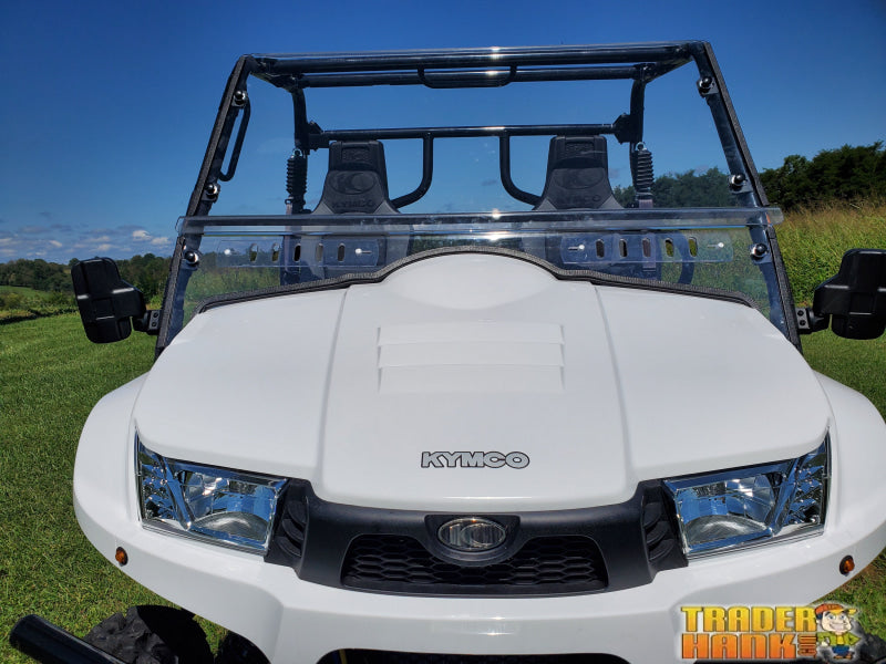 Kymco 700 (2018+) - 2 Pc Scratch-Resistant Windshield with Vent and Clamp Options | UTV Accessories - Free shipping