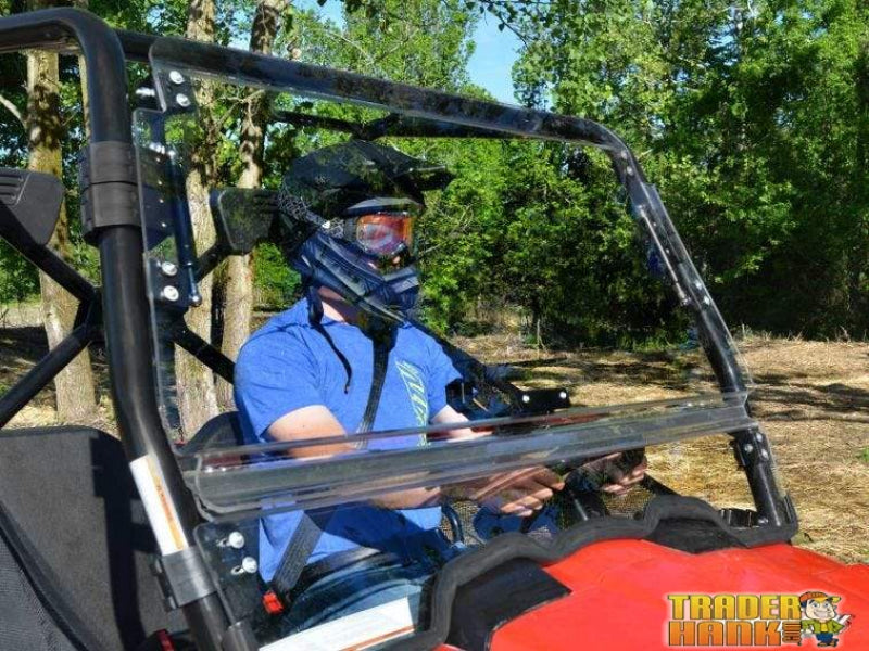 Kymco UXV 450 Scratch Resistant Flip Windshield | Free shipping