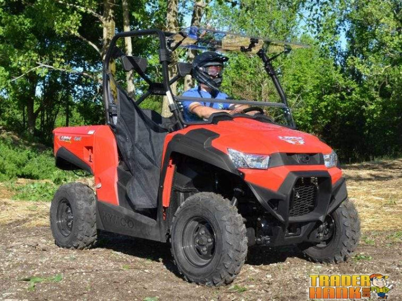Kymco UXV 450 Scratch Resistant Flip Windshield | Free shipping