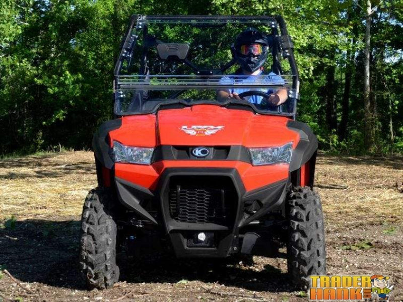 Kymco UXV 450 Scratch Resistant Flip Windshield | Free shipping