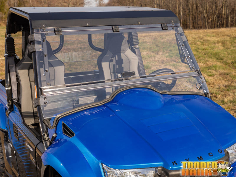 KYMCO UXV Scratch-Resistant Flip Windshield | Free shipping