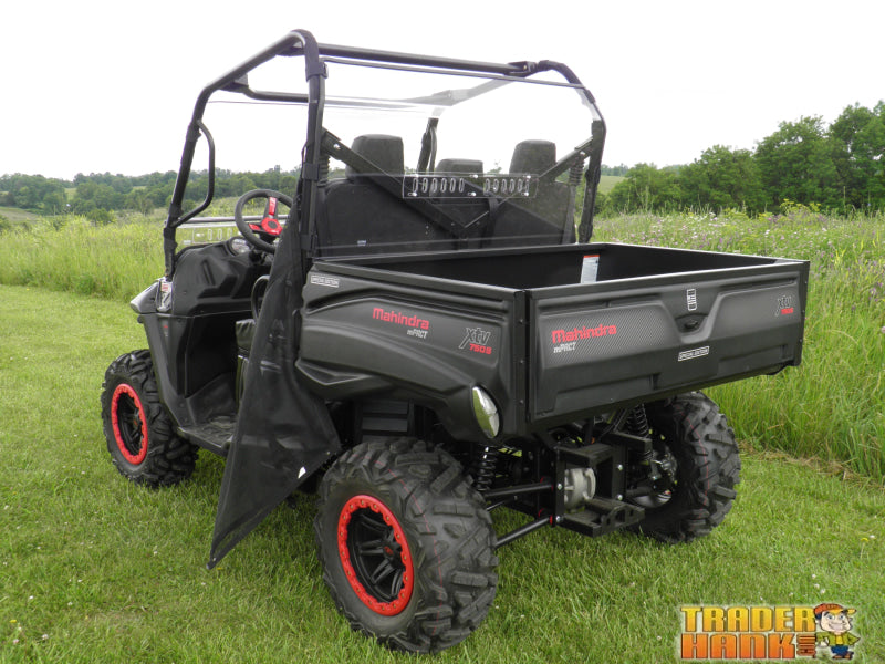 Mahindra 750/1000 - Lexan Back Panel w/Clamp and Vent Options | UTV Accessories - Free shipping