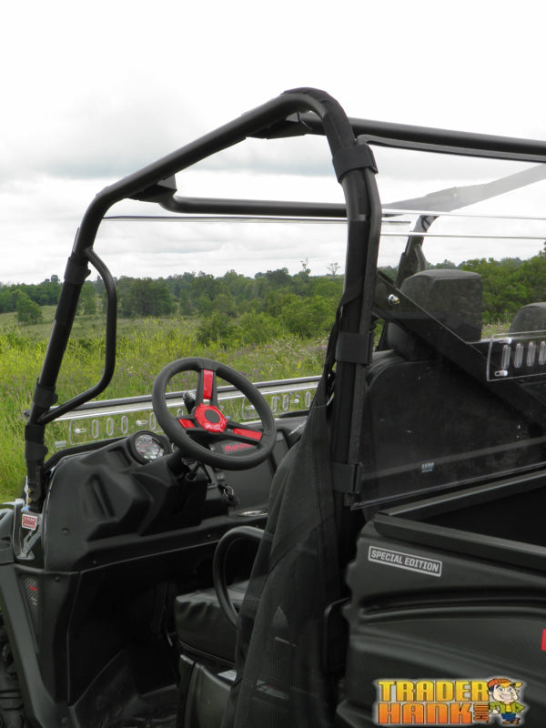 Mahindra 750/1000 - Lexan Back Panel w/Clamp and Vent Options | UTV Accessories - Free shipping