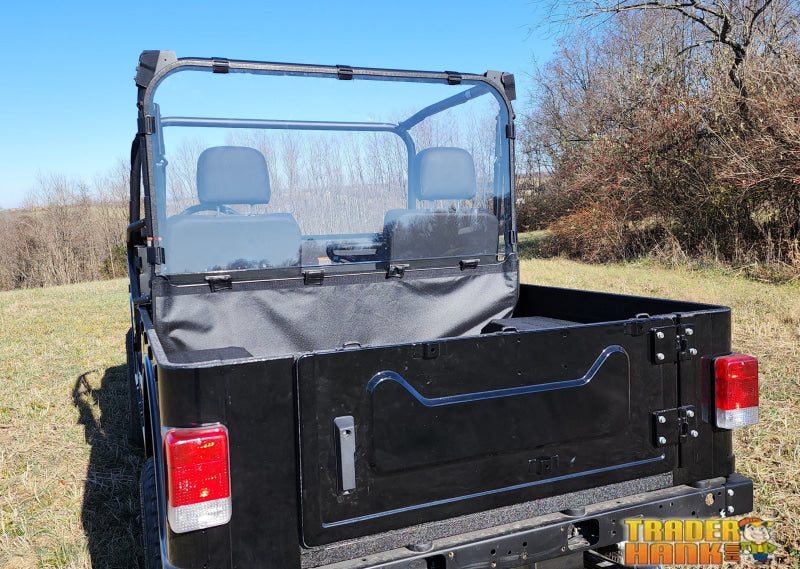 Mahindra Roxor (2022+) - Lexan Back Panel w/Clamp Vent and Soft Lower Panel Options | UTV Accessories - Free shipping