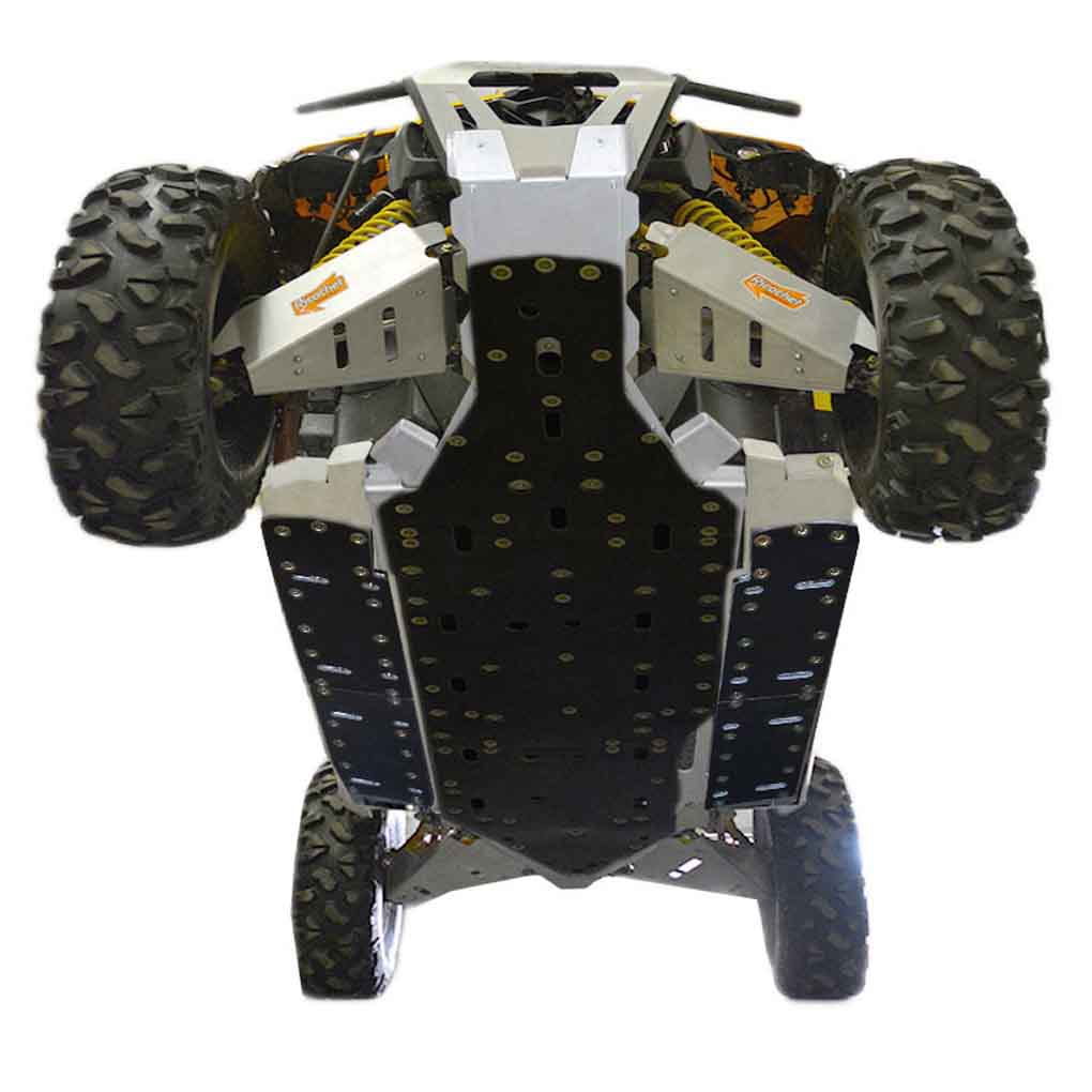 Can-Am Maverick MAX Ricochet 12-Piece Complete Aluminum or with UHMW Layer Skid Plate Set