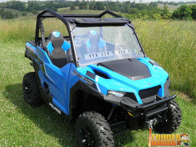 Polaris General - 1 Pc Windshield w/Vent Option | UTV Accessories - Free shipping
