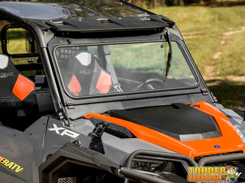 Polaris General 1000 Flip-Down Glass Windshield | UTV Accessories - Free shipping