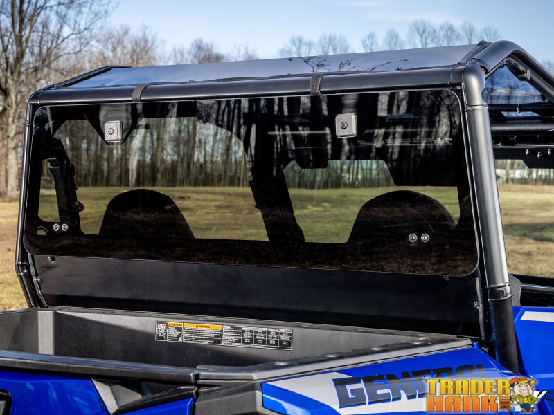 Polaris General 1000 Rear Glass Windshield | UTV Accessories - Free shipping